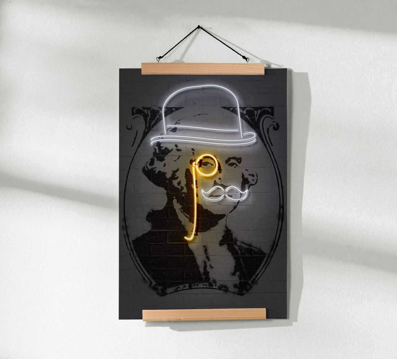 Washington poster avec cadre en aluminium de Octavian