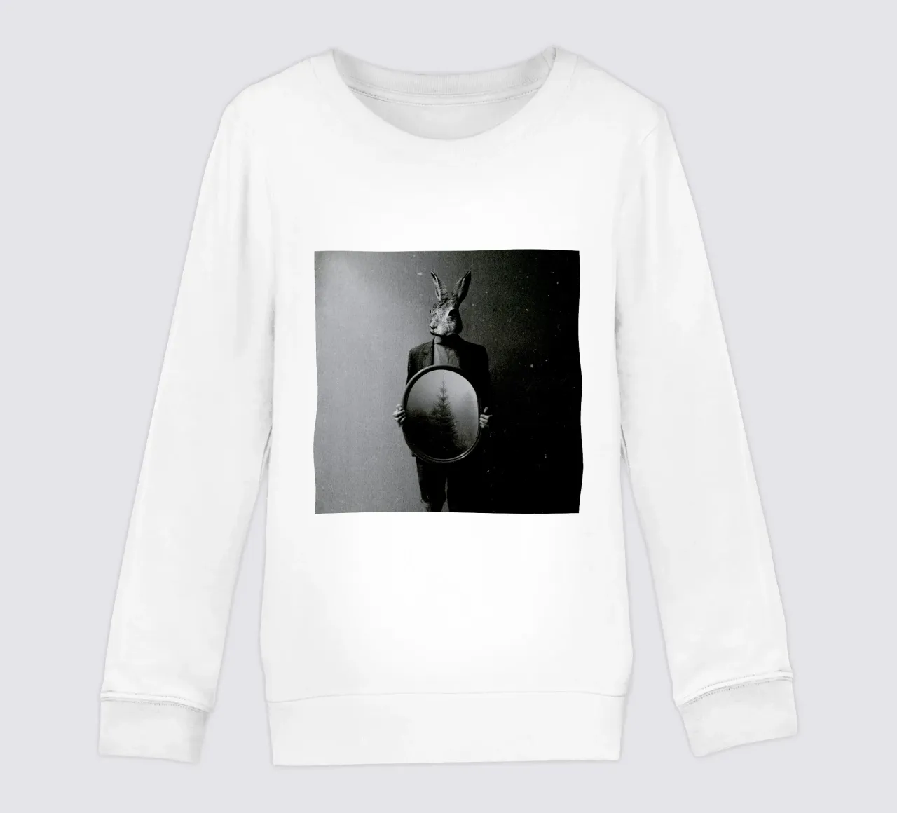Animals in my room - Rabbit kids sweatshirt by Evgeniy Stepanets