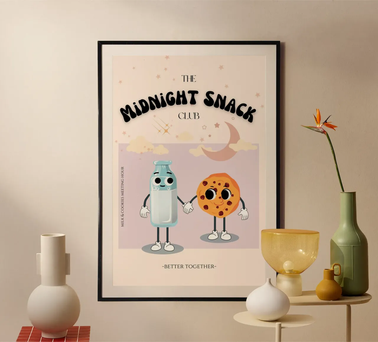 Stampa del club dello spuntino di mezzanotte poster da KOKRPrints
