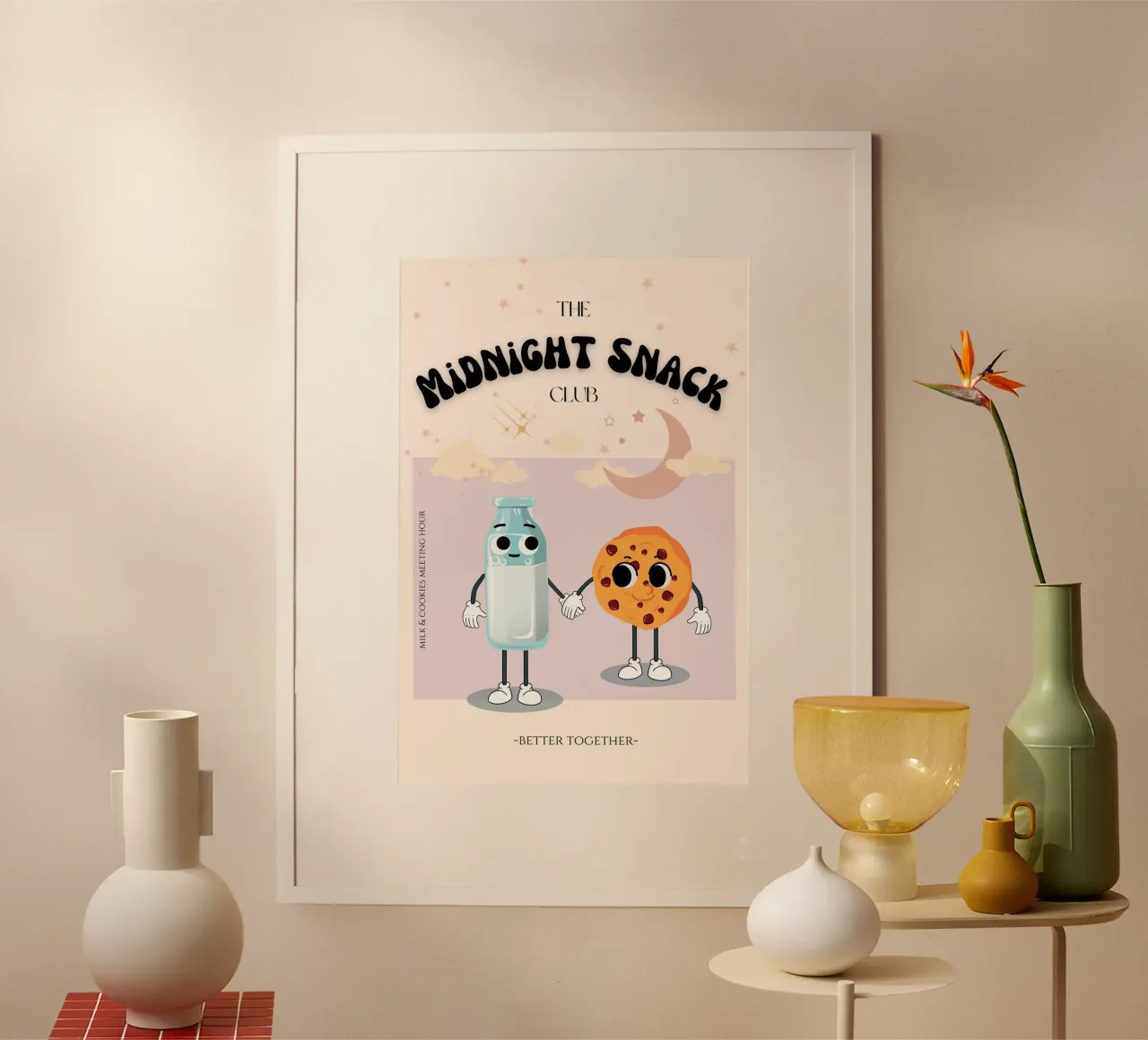 Stampa del club dello spuntino di mezzanotte poster da KOKRPrints