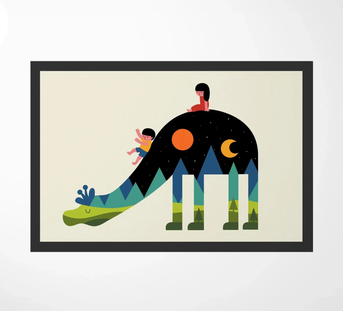 Up and Down doormat by Andy Westface