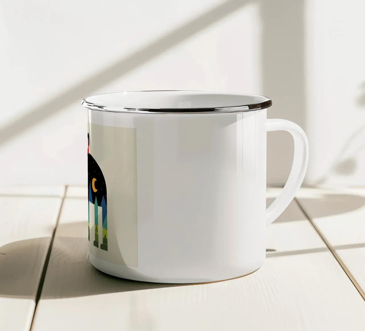 Su e giù tazza in smalto da Andy Westface