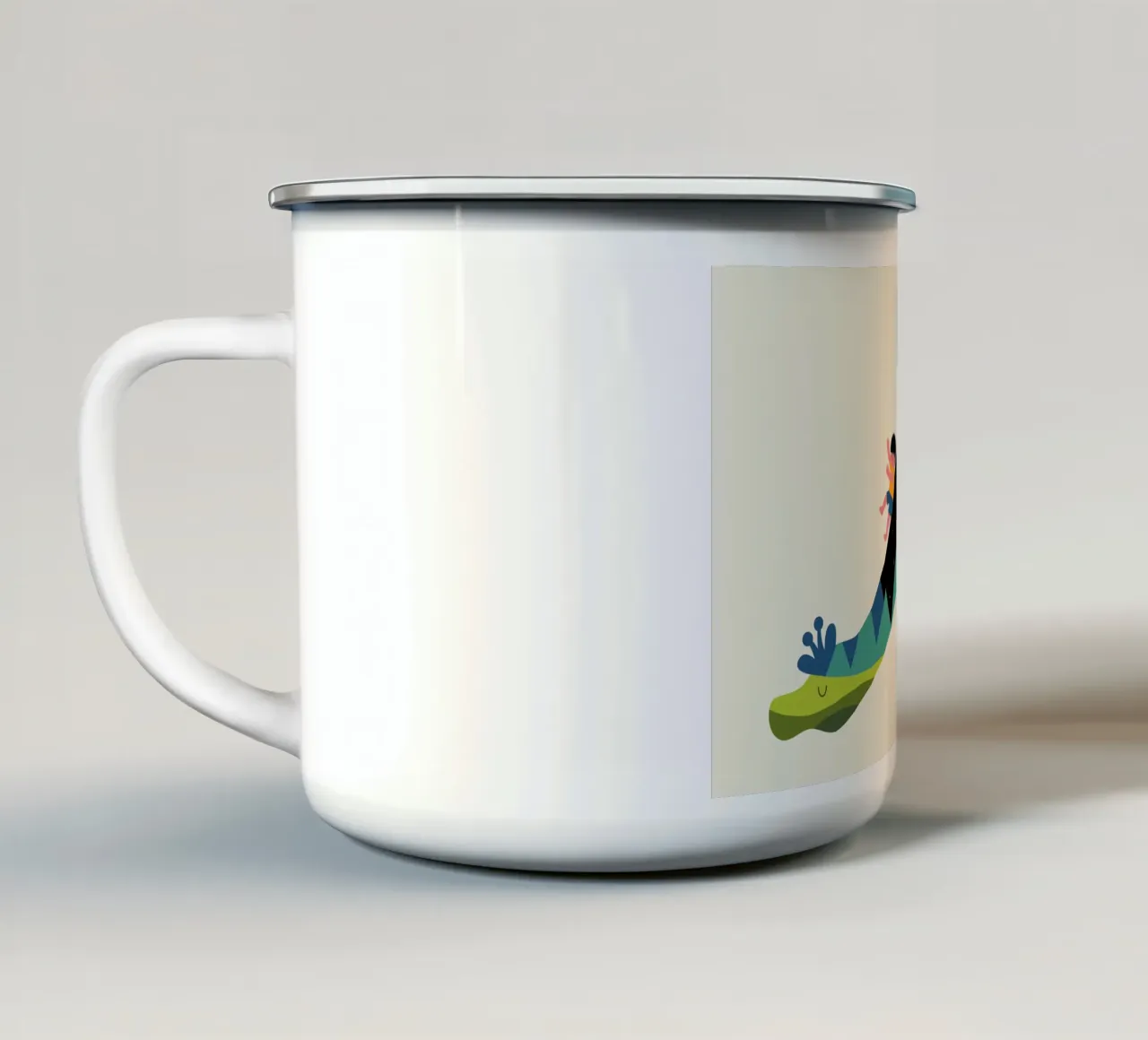 Su e giù tazza in smalto da Andy Westface