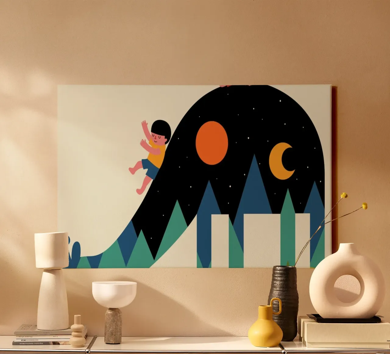 Su e giù tela da Andy Westface