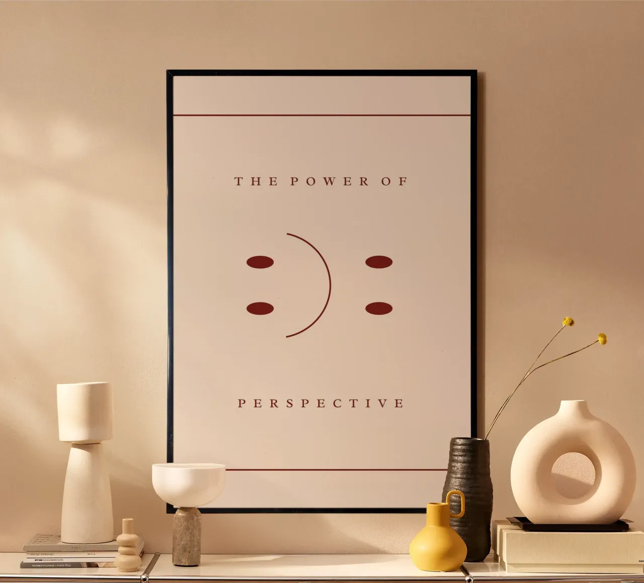El poder de la perspectiva Imprimir poster con marco de plástico de KOKRPrints
