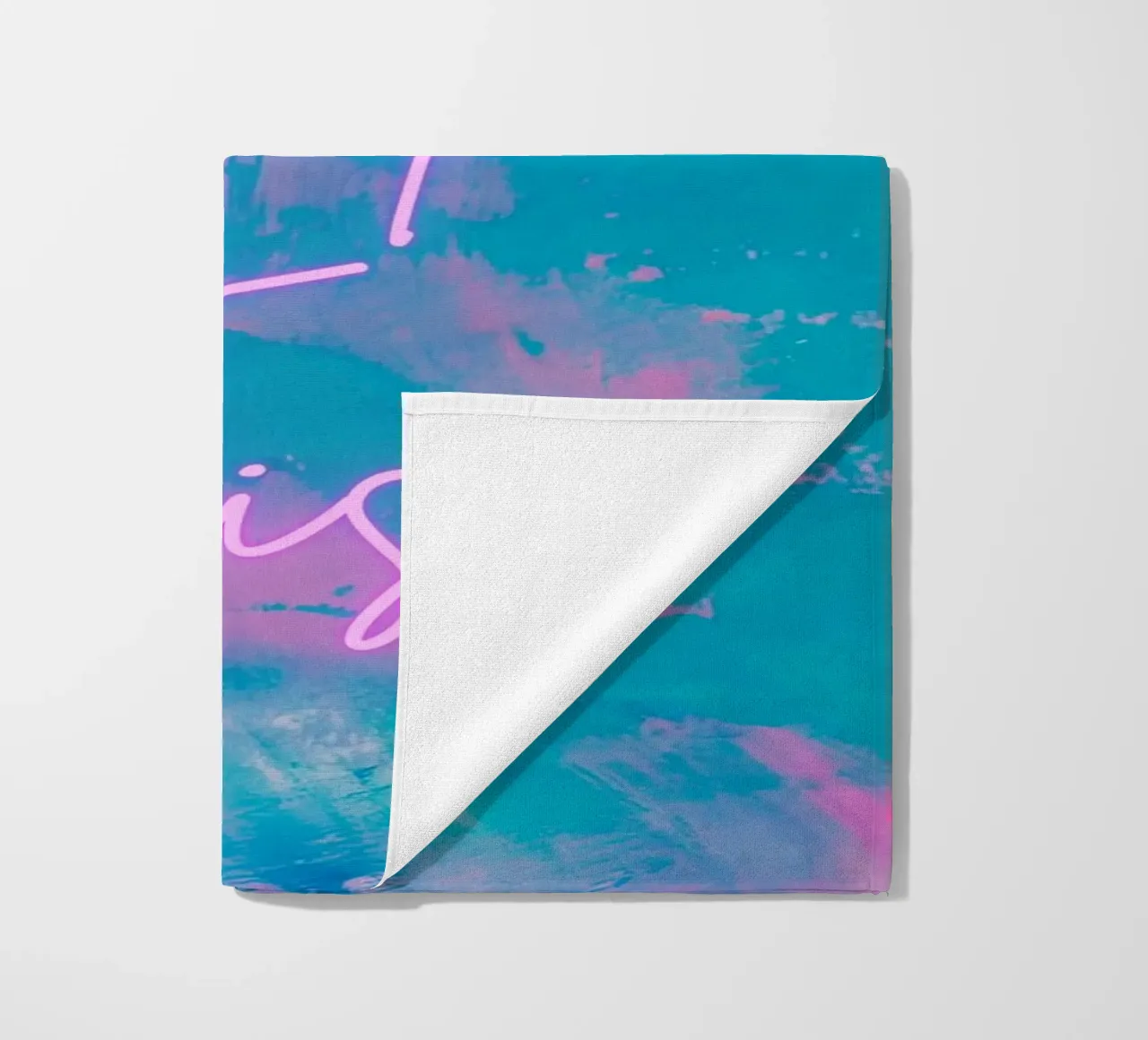 'You've Got This!' Colorful Abstract Print beach towel by FABOArt