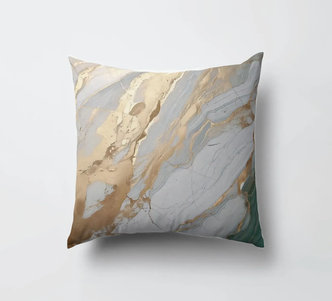 Weiß Gold Stein Aura Achat - Harmonie Chakra Selbstliebe cuscino da bujaboom