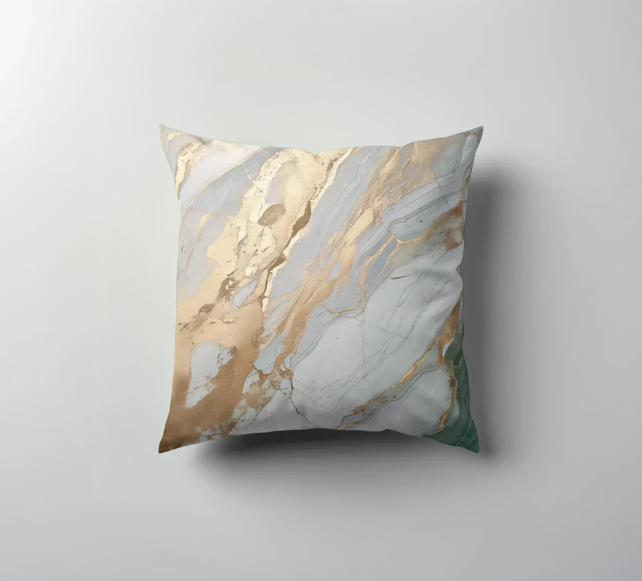 Weiß Gold Stein Aura Achat - Harmonie Chakra Selbstliebe cuscino da bujaboom