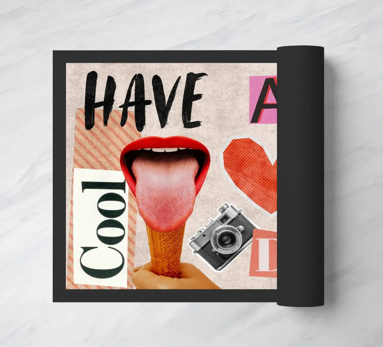 Have an ice day - cool & funny pun to be nice zerbino da Collage Quotes