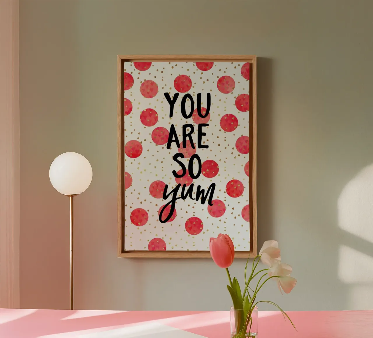 You Are So Yum tela con Cornice a cassetta da Elisabeth Fredriksson