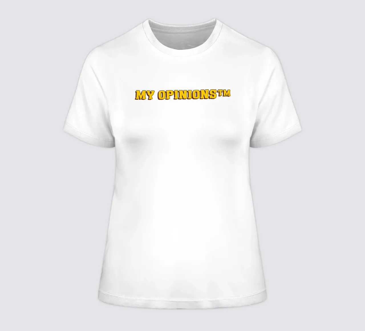 My Opinions TM women's fitted t-shirt by sillyindustries