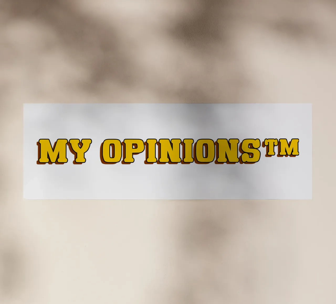 Le mie opinioni TM pellicola backlit da sillyindustries