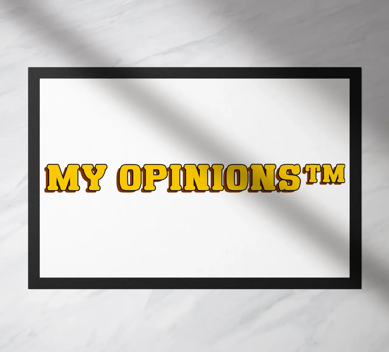 My Opinions TM doormat by sillyindustries