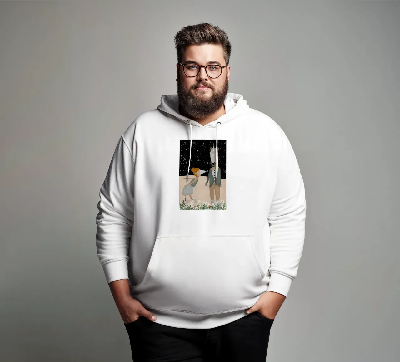 Unicorn Party sudadera con capucha de Amalia Restrepo