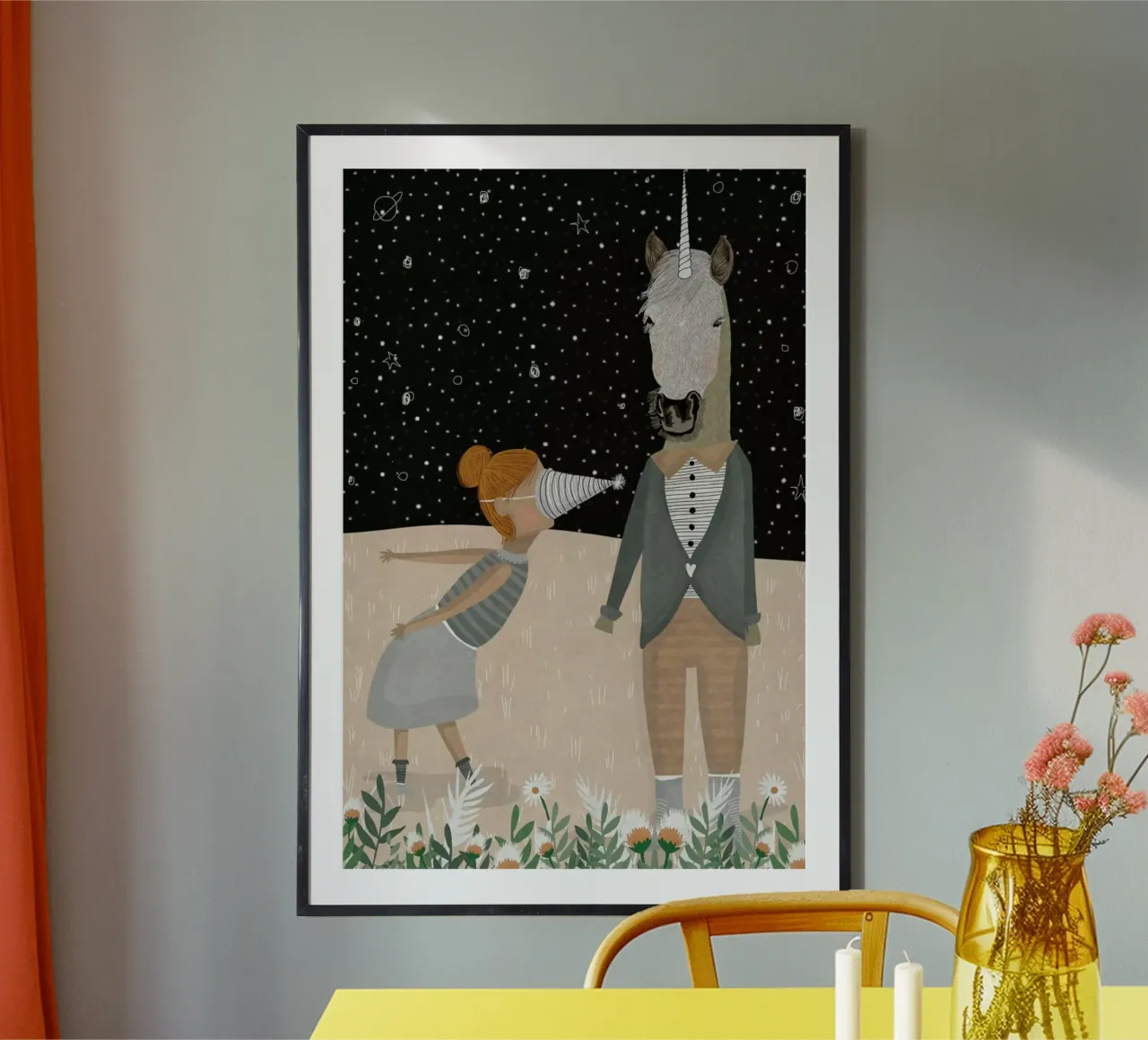 Unicorn Party poster by Amalia Restrepo