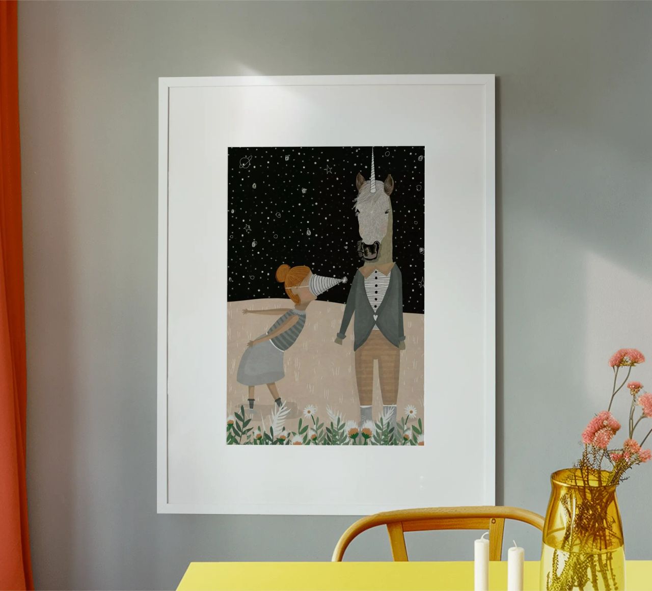 Unicorn Party poster by Amalia Restrepo