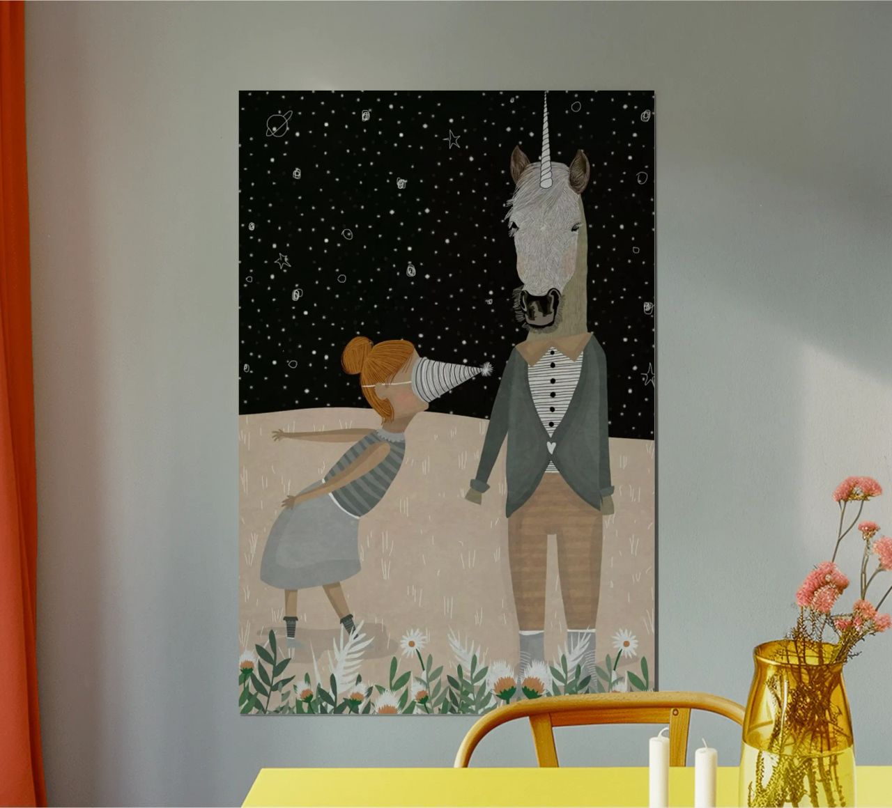 Unicorn Party poster by Amalia Restrepo