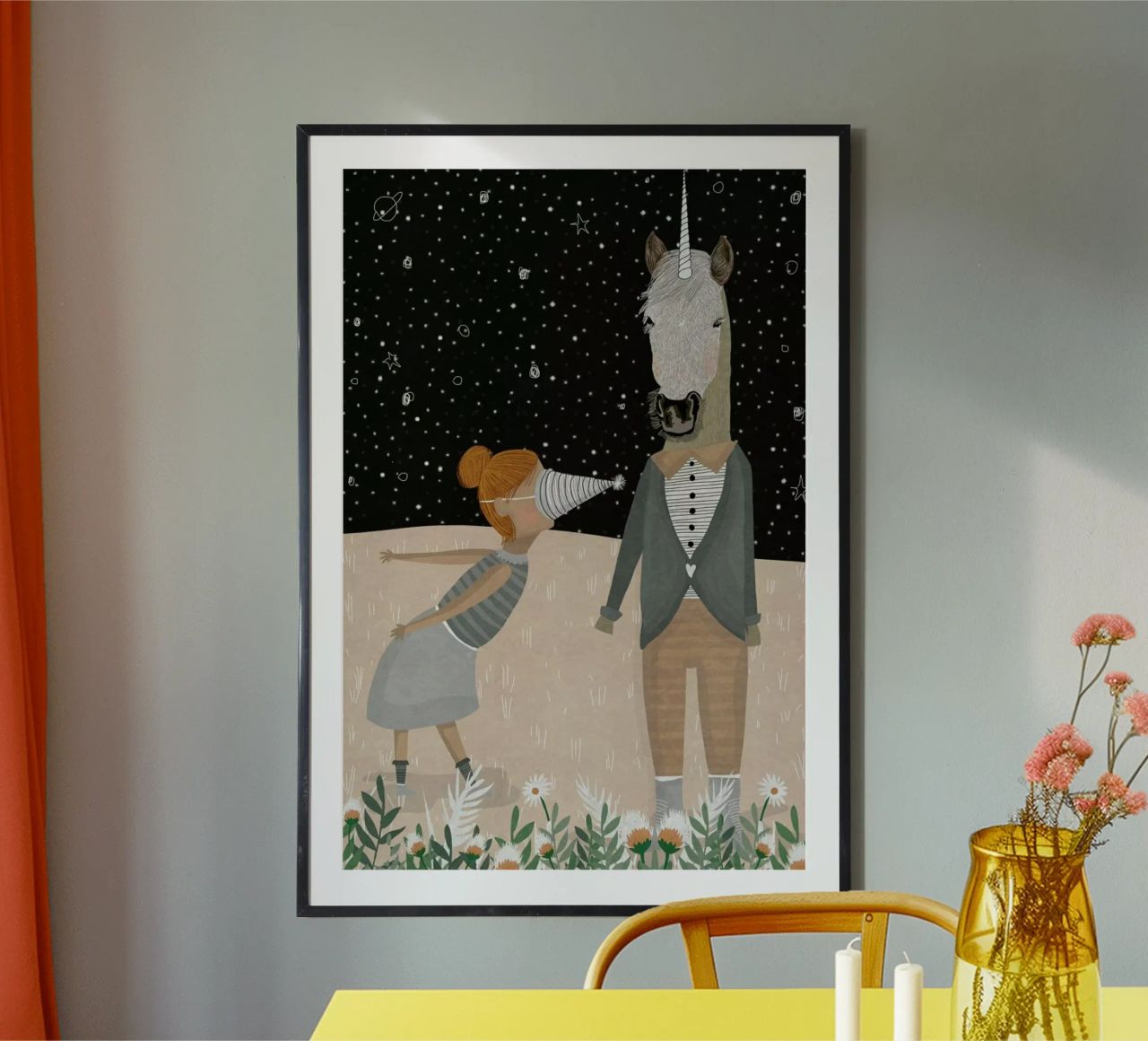 Unicorn Party poster by Amalia Restrepo