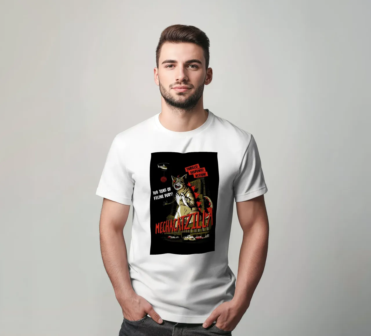 Mecha Catzilla t-shirt da DinoMike