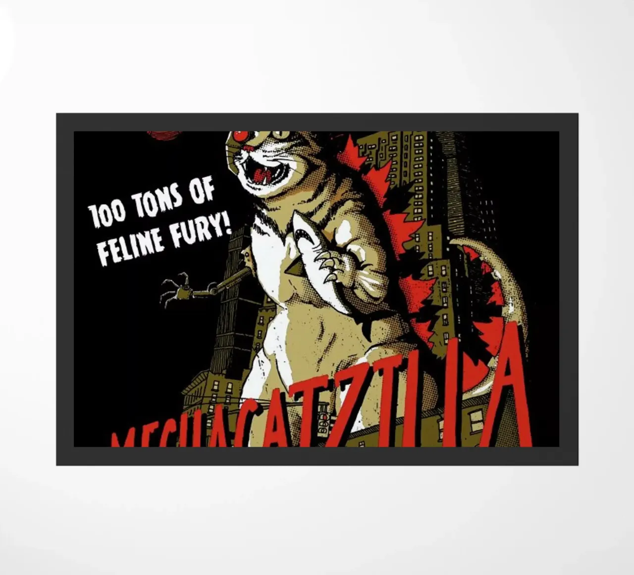 Mecha Catzilla doormat by DinoMike