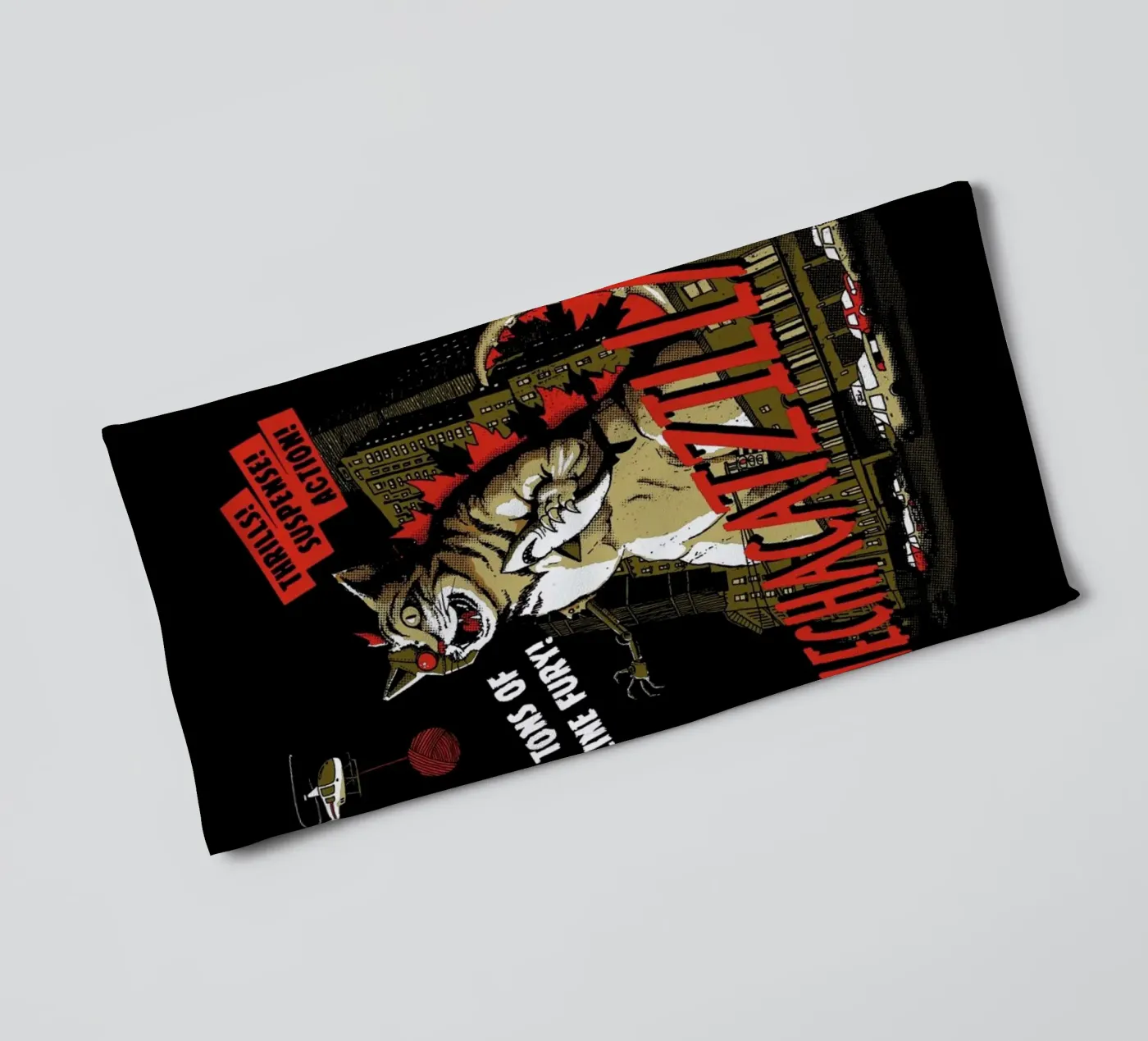 Mecha Catzilla towel by DinoMike