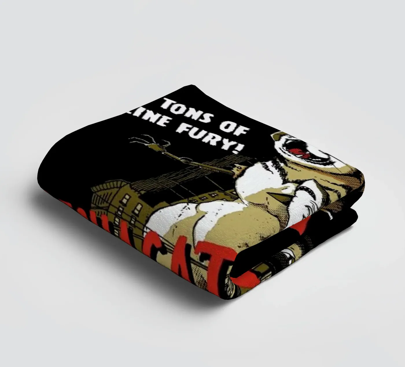 Mecha Catzilla towel by DinoMike