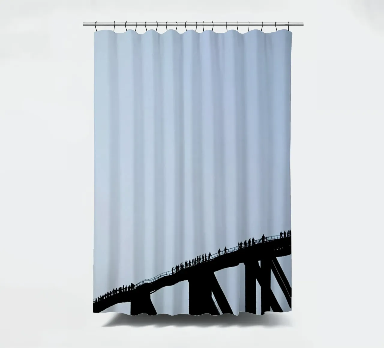 Human Ants shower curtain by Charlotte Curd