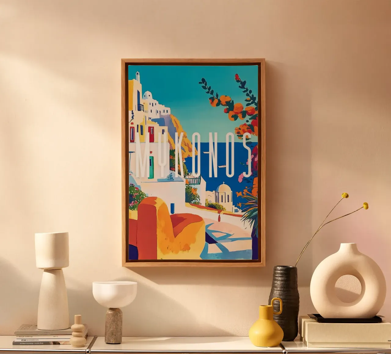 Mykonos tela con Cornice a cassetta da NORDLICHT DESIGNS