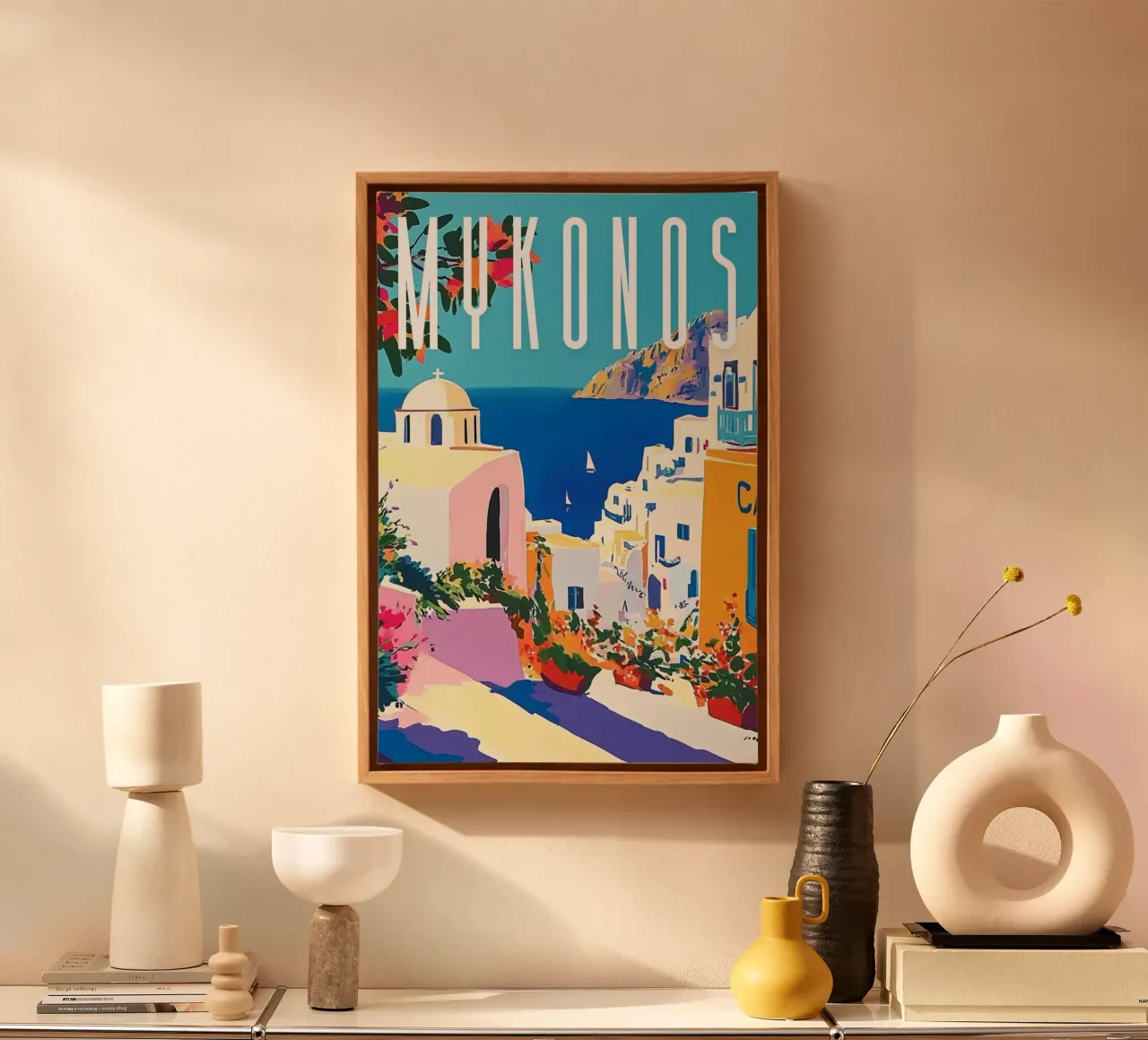 Mykonos tela con Cornice a cassetta da NORDLICHT DESIGNS