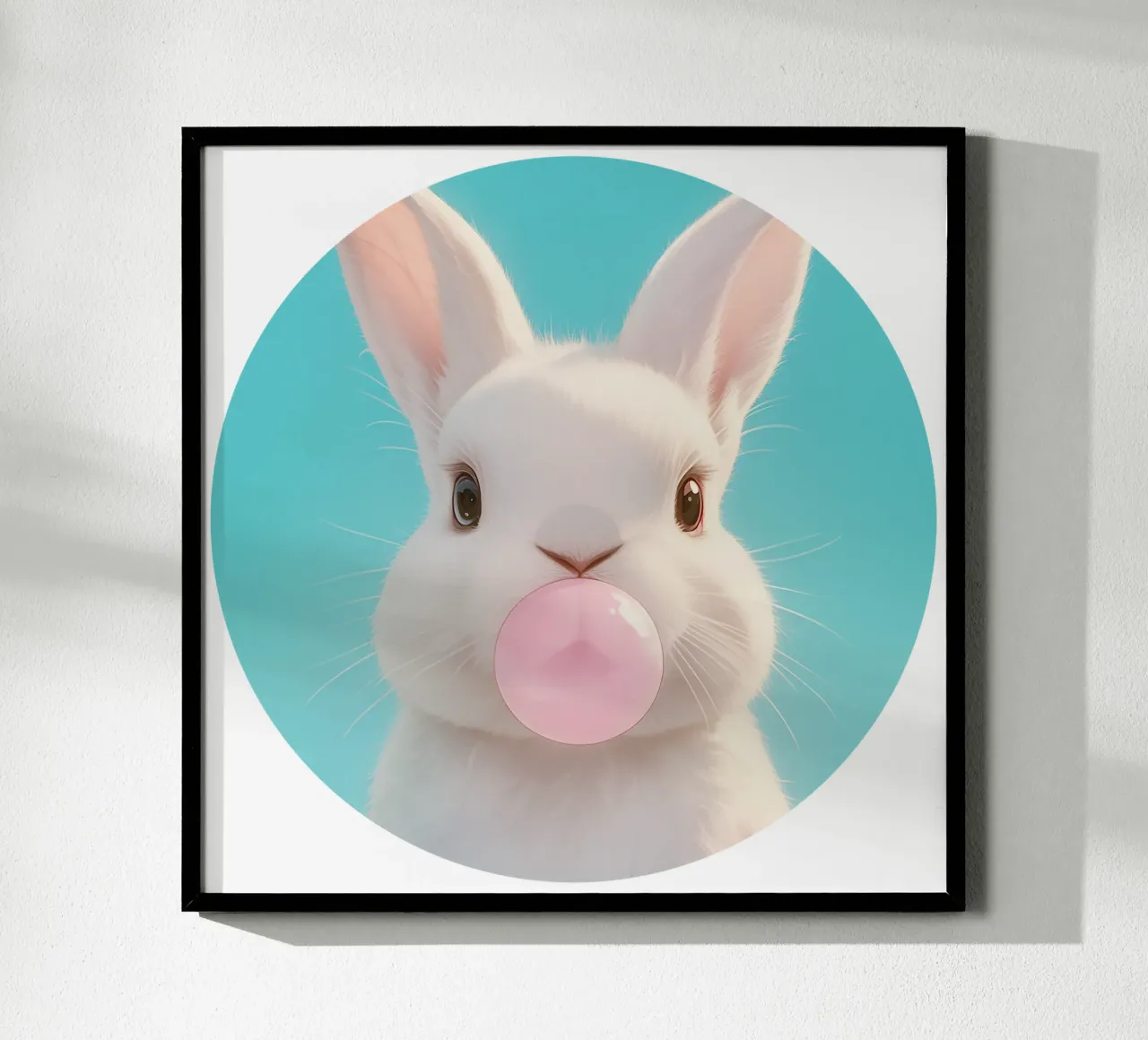 Paul Bubblegum Hase Print poster de Carinaprint