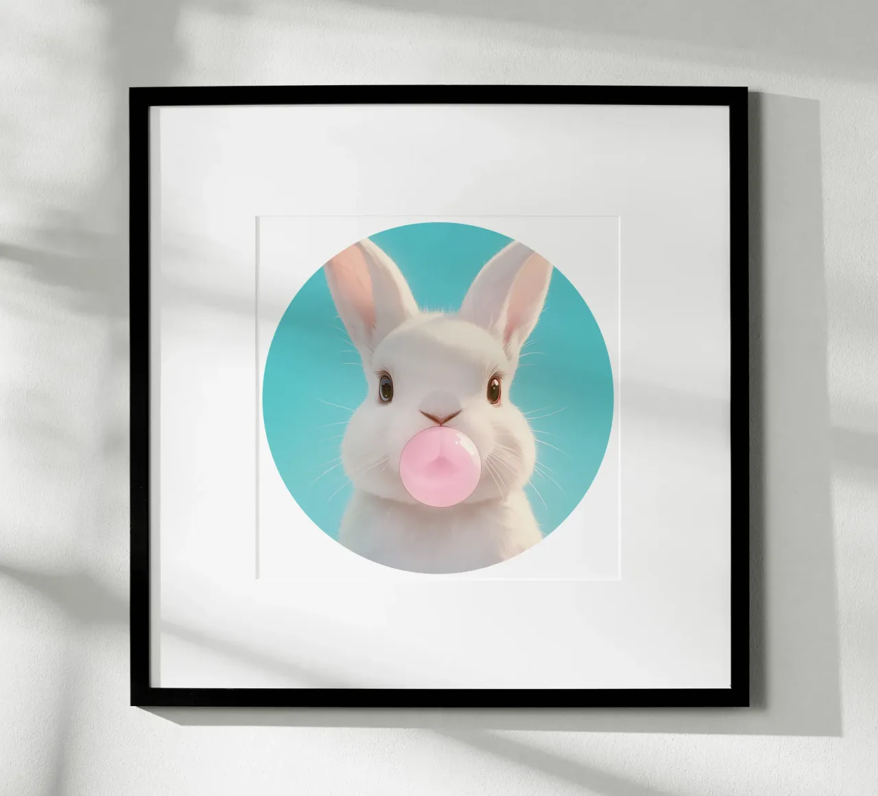 Paul Bubblegum Hase Print poster de Carinaprint