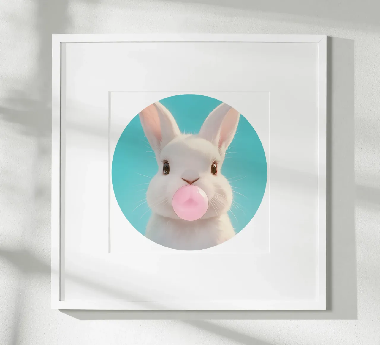 Paul Bubblegum Hase Print poster de Carinaprint