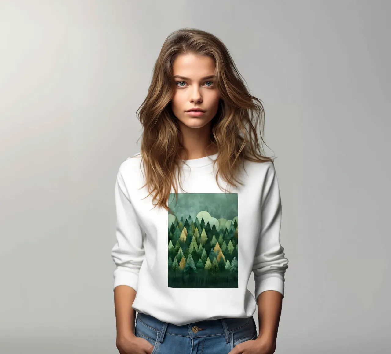 Woodland hues 2 sweatshirt by The Quiet Senju