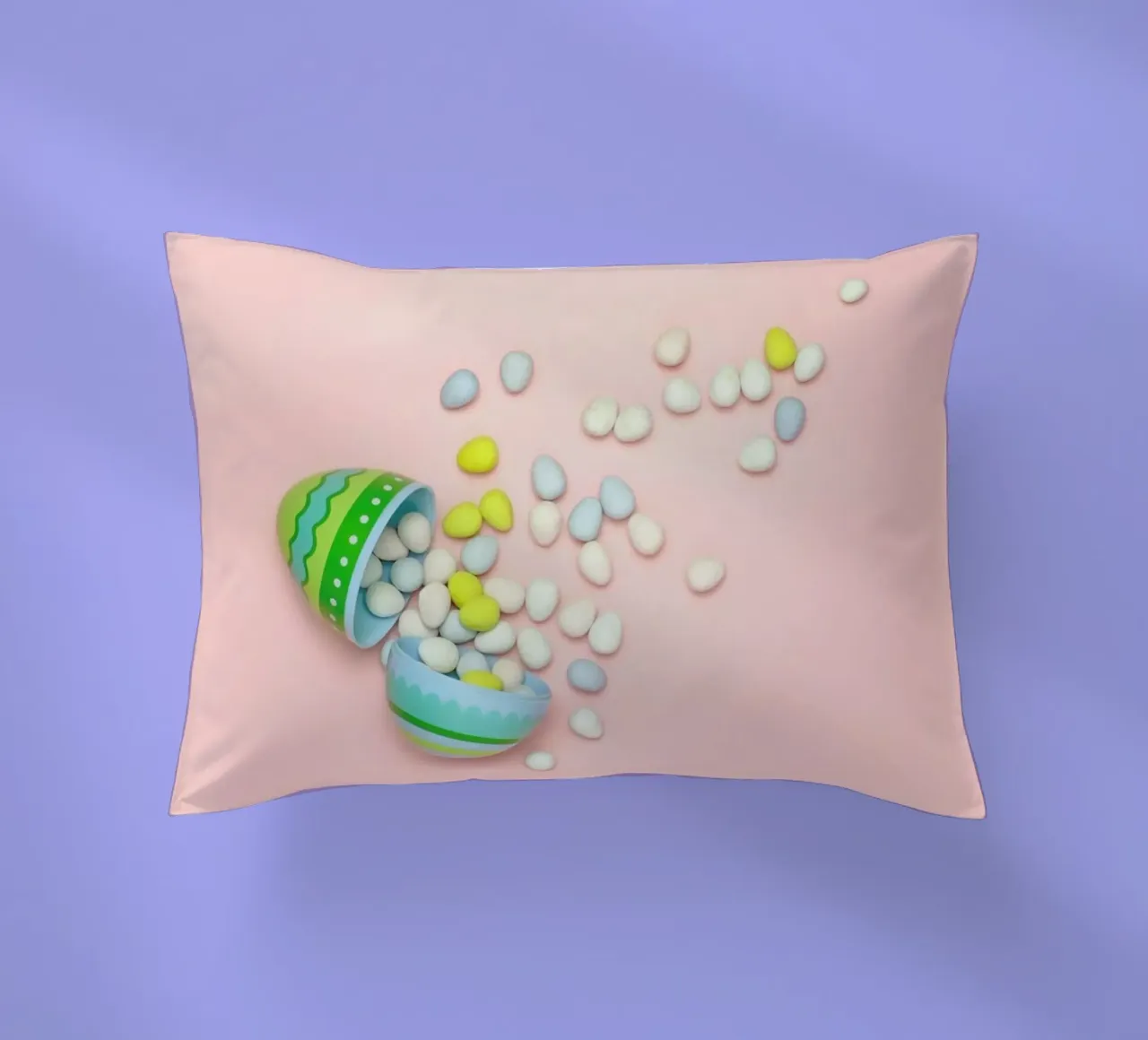 Easter Egg Spill cuscino da Juj Winn