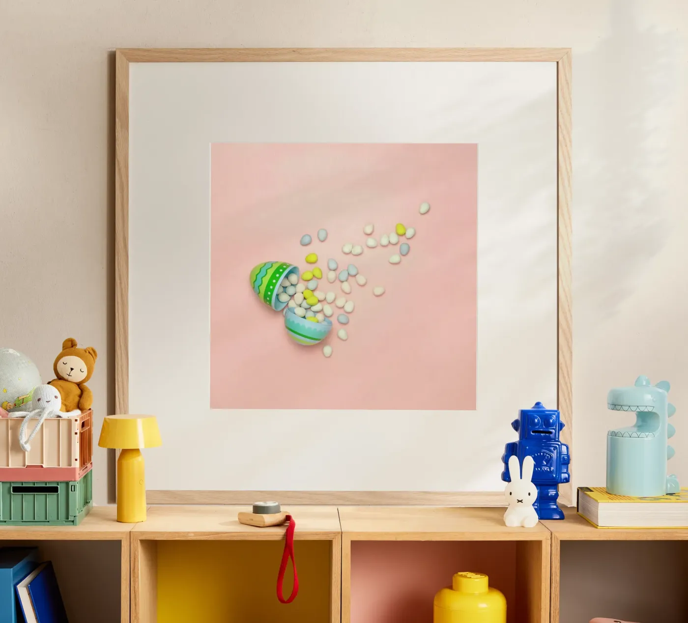 Easter Egg Spill poster by Juj Winn