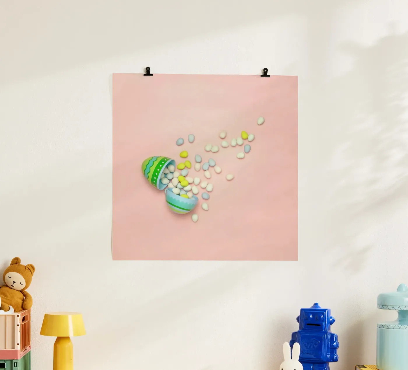 Easter Egg Spill poster by Juj Winn