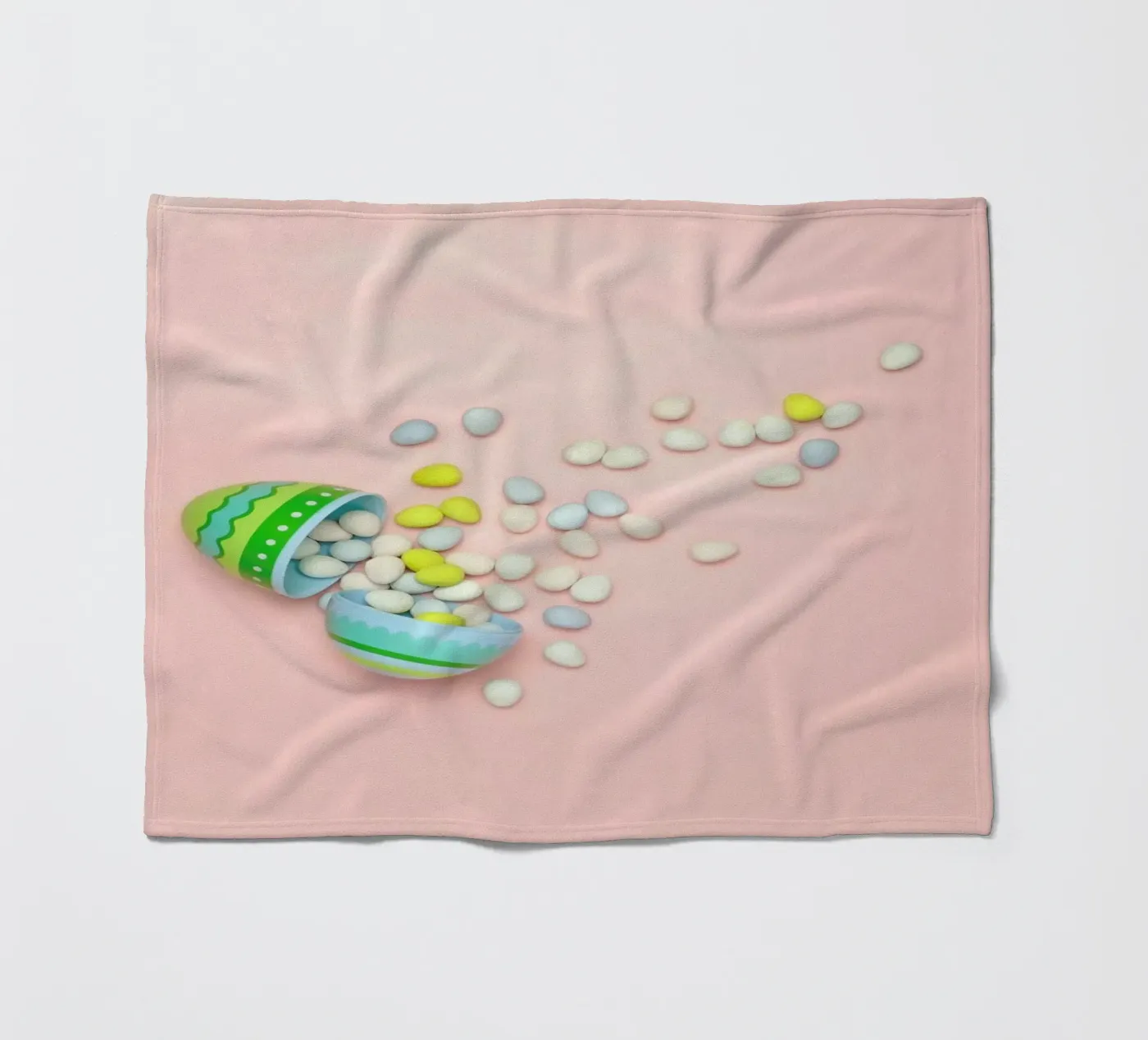 Easter Egg Spill Fleecedecke von Juj Winn