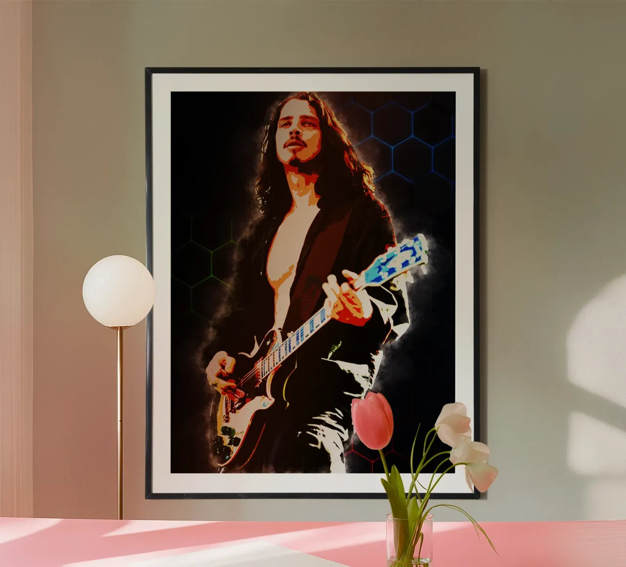 Epic of Chriss Cornell poster by neonartroom