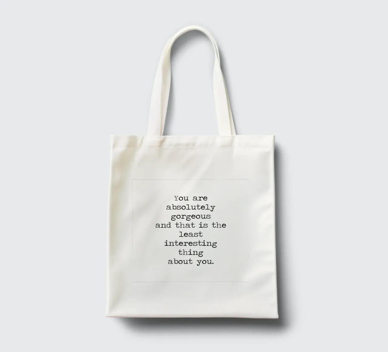 Sei assolutamente splendida, ma mi piace la tua citazione mentale borsa in juta da Summer Soul Co. - Quotes