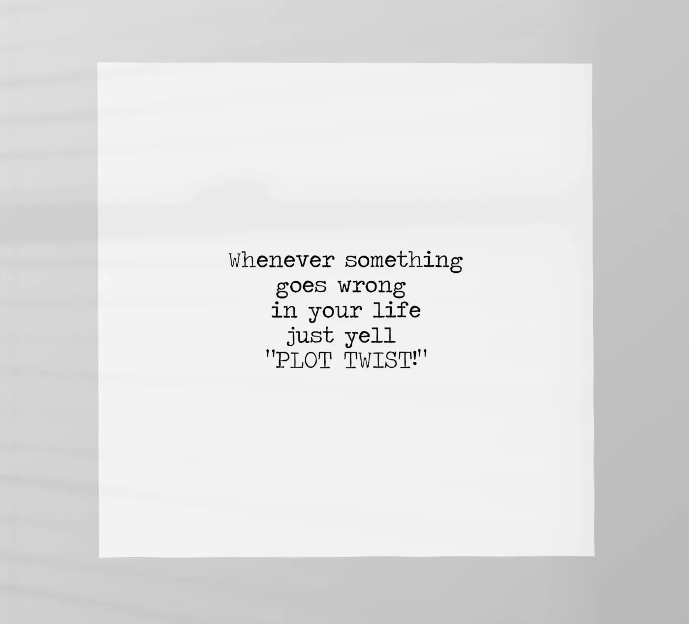 Il colpo di scena è una citazione drammatica pellicola backlit da Summer Soul Co. - Quotes