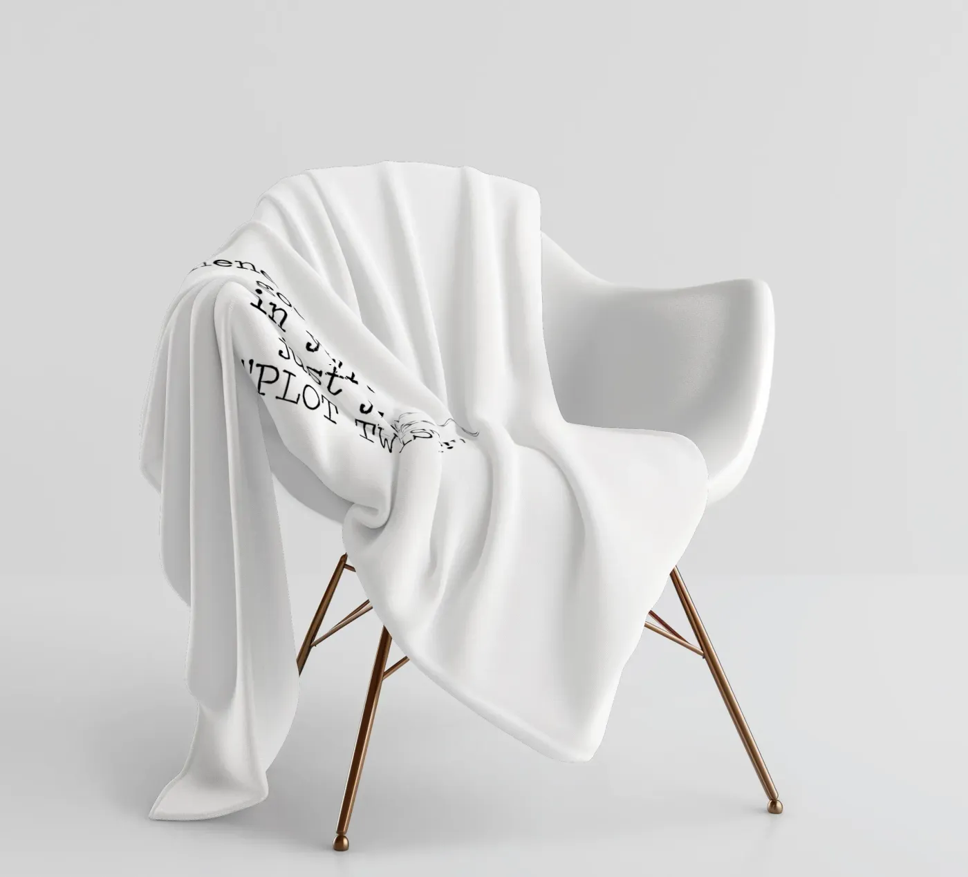 Plot Twist be dramatic quote fleece blanket by Summer Soul Co. - Quotes