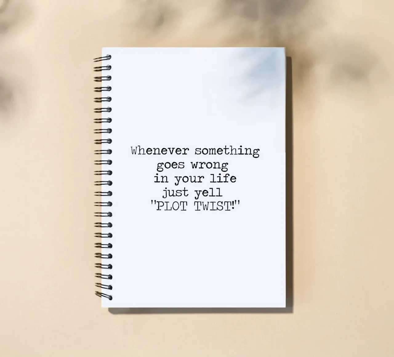 Plot Twist be dramatic quote spiral notebook by Summer Soul Co. - Quotes