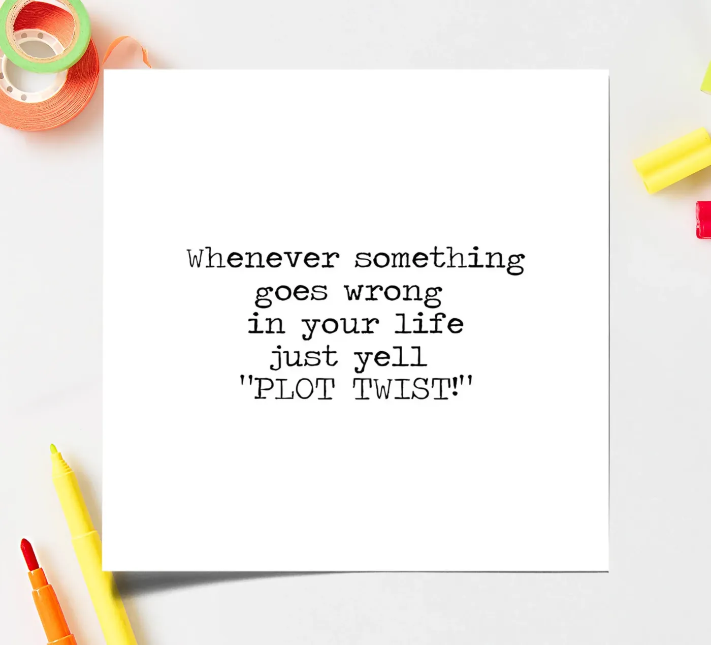 Plot Twist be dramatic quote sticker sheet by Summer Soul Co. - Quotes