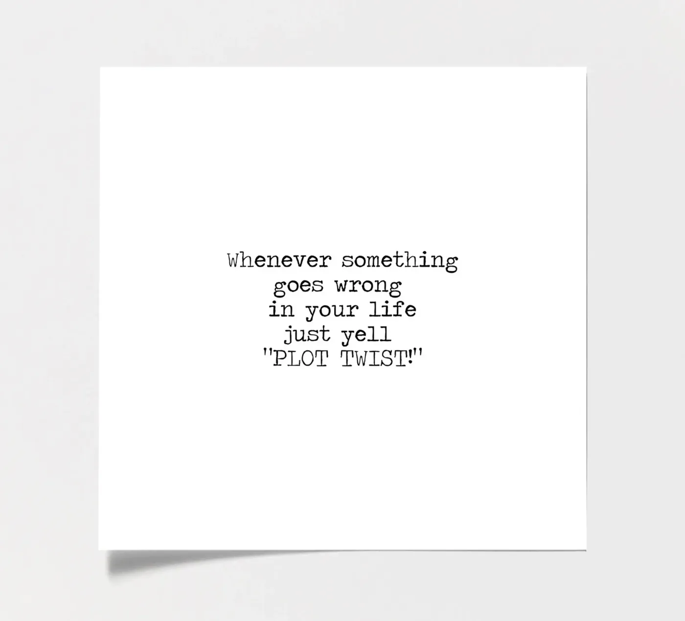 Plot Twist be dramatic quote sticker sheet by Summer Soul Co. - Quotes