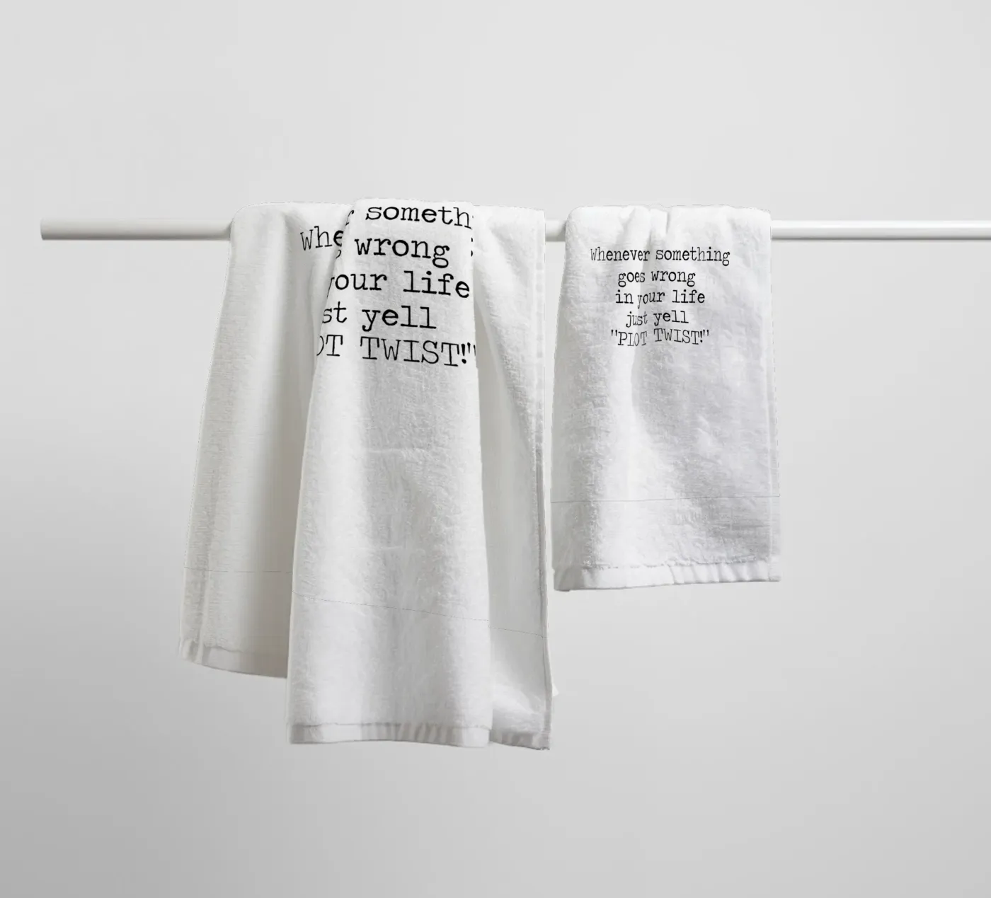 Plot Twist be dramatic quote towel by Summer Soul Co. - Quotes