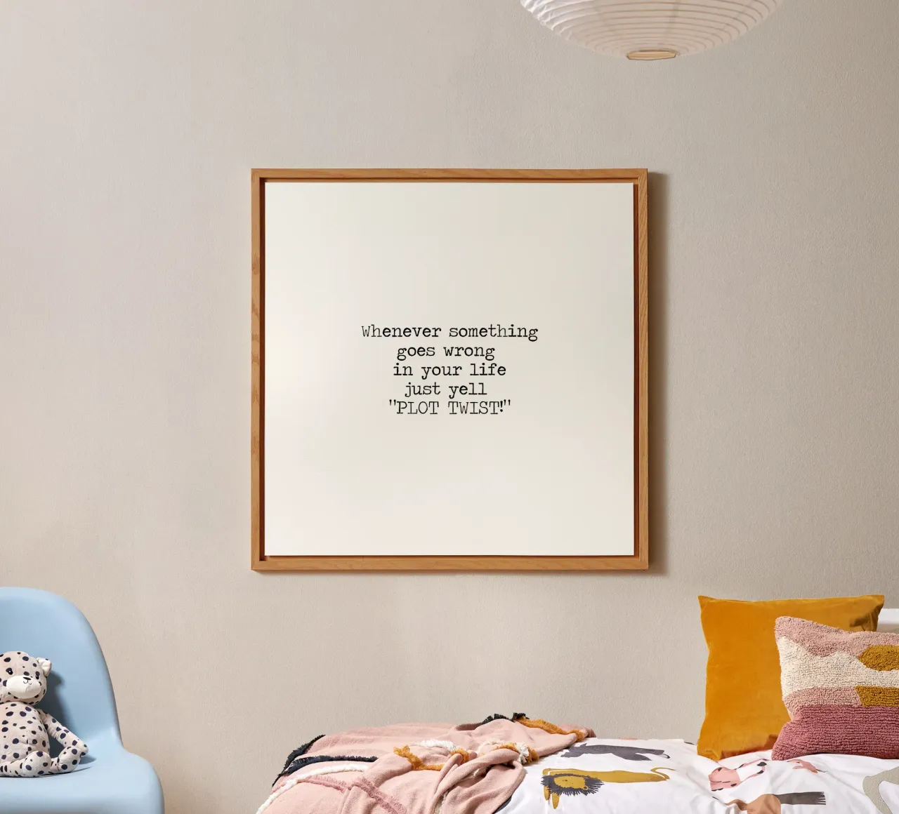 Plot Twist sei dramatisch Zitat Alu-Dibond von Summer Soul Co. - Quotes