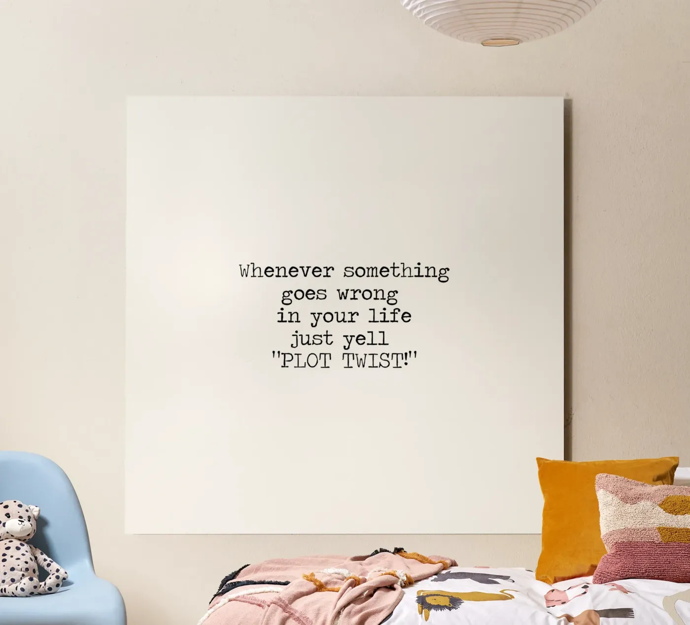 Plot Twist be dramatic quote alluminio dibond da Summer Soul Co. - Quotes