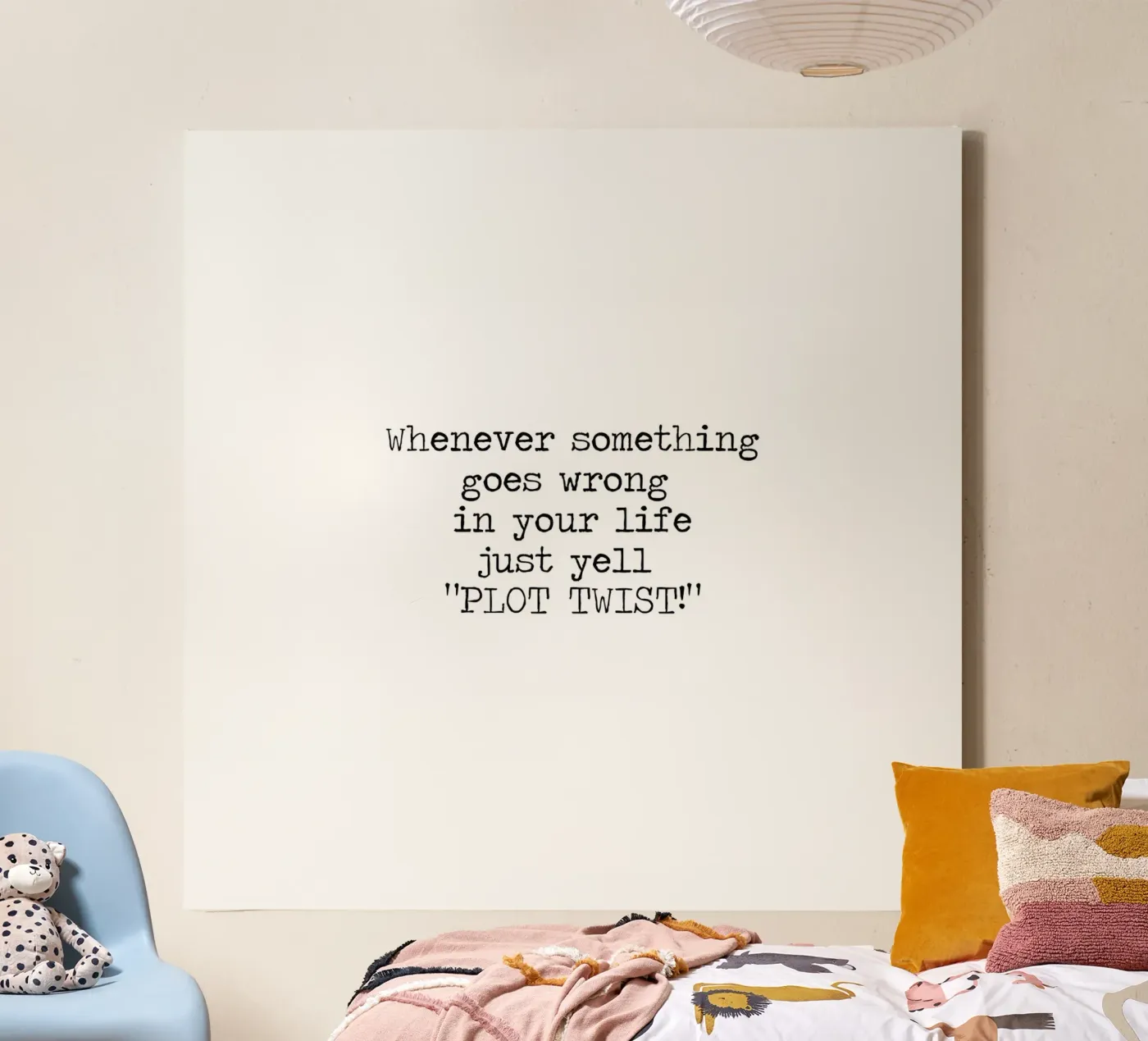 Plot Twist be dramatic quote canvas by Summer Soul Co. - Quotes