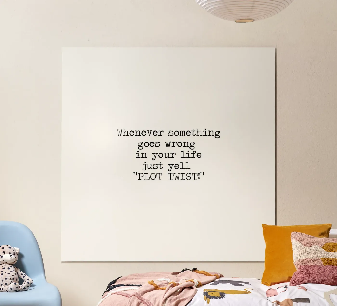 Plot Twist be dramatic quote poster by Summer Soul Co. - Quotes