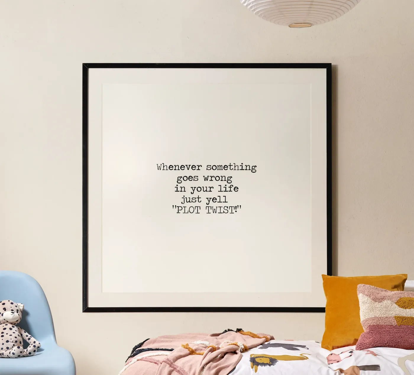 Plot Twist be dramatic quote poster by Summer Soul Co. - Quotes